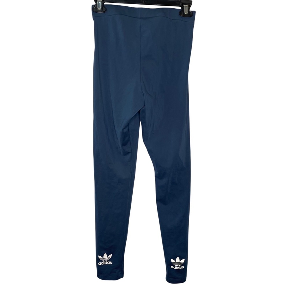 ADIDAS Blue with White Logo Leggings Women’s size small